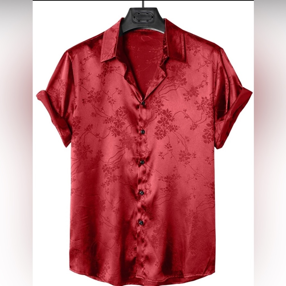 Brans New Men’s Satin button shirt